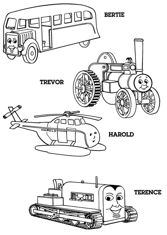 Kids-n-fun.de | Malvorlage Thomas die kleine Lokomotive Thomas die